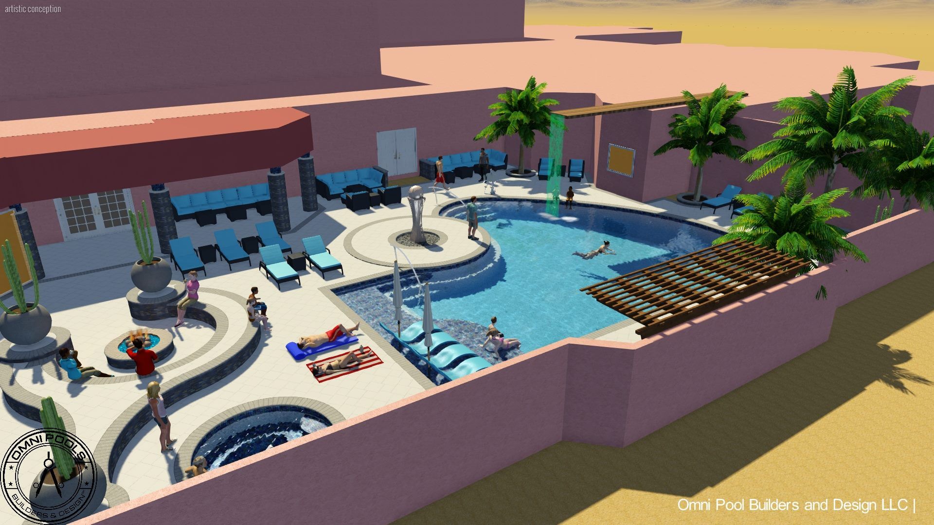 omni pool builders and design